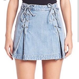 Free people jean skirt